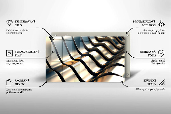 Zaščitna plošča za štedilnik 3D kovinske oblike