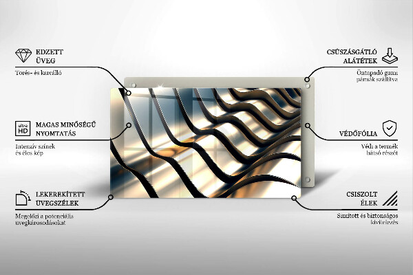 Zaščitna plošča za štedilnik 3D kovinske oblike