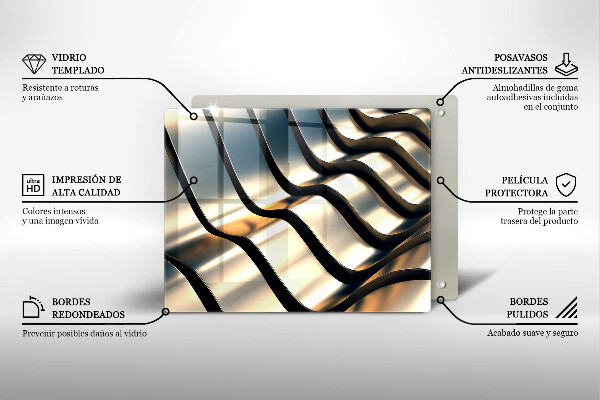 Zaščitna plošča za štedilnik 3D kovinske oblike