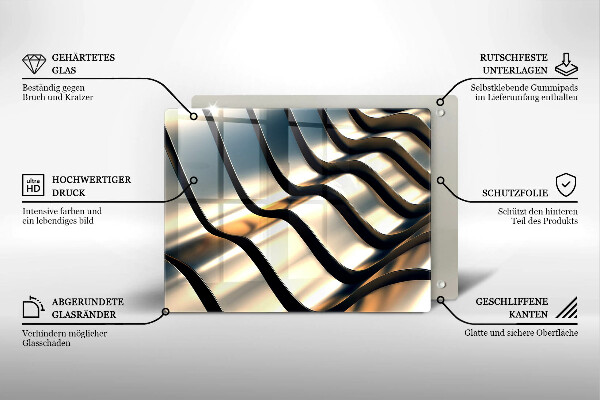 Zaščitna plošča za štedilnik 3D kovinske oblike