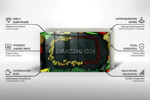 Zaščitna plošča za štedilnik Smacznego!