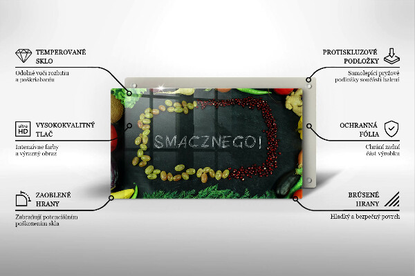 Zaščitna plošča za štedilnik Smacznego!