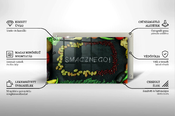 Zaščitna plošča za štedilnik Smacznego!