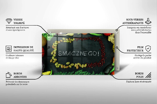 Zaščitna plošča za štedilnik Smacznego!