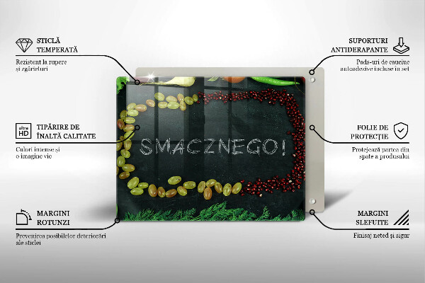 Zaščitna plošča za štedilnik Smacznego!