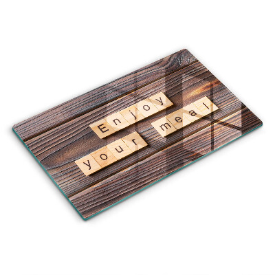Zaščitna plošča za štedilnik Enjoy your meal