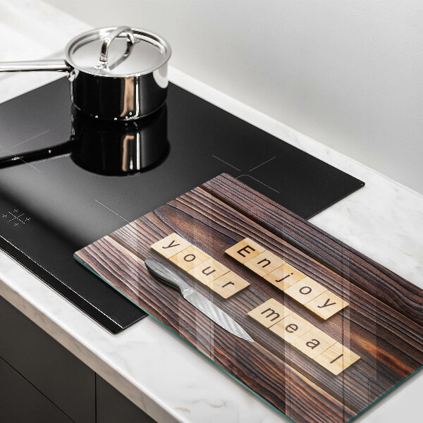 Zaščitna plošča za štedilnik Enjoy your meal