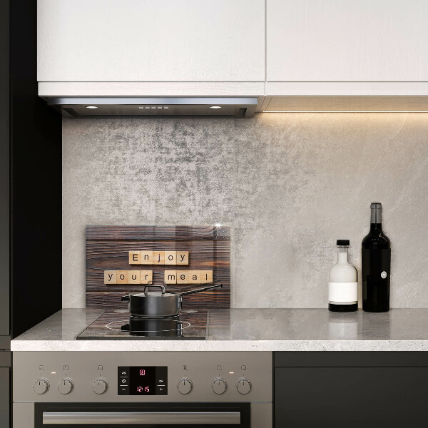 Zaščitna plošča za štedilnik Enjoy your meal