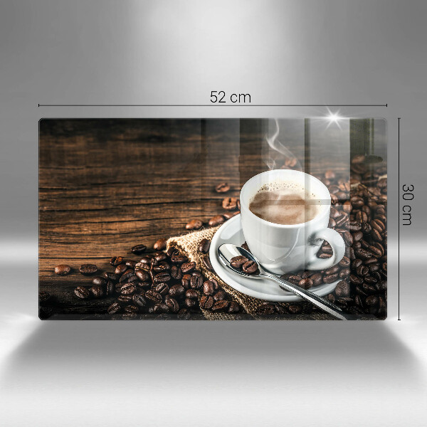 Zaščitna plošča za štedilnik Skodelica in kavna zrna