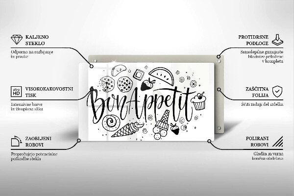 Zaščitna plošča za štedilnik Bon Appetit
