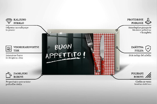 Zaščitna plošča za štedilnik Buon Appetito!