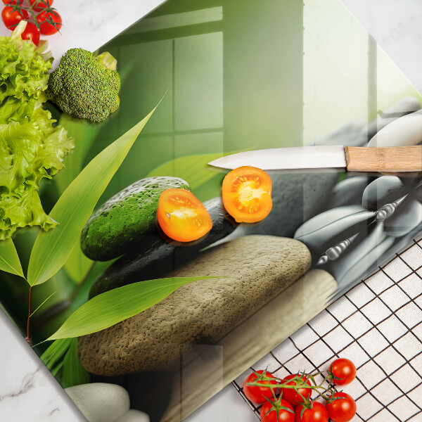 Zaščitna plošča za štedilnik Zen bambusovi kamni