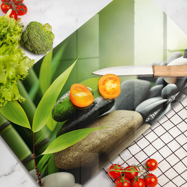 Zaščitna plošča za štedilnik Zen bambusovi kamni