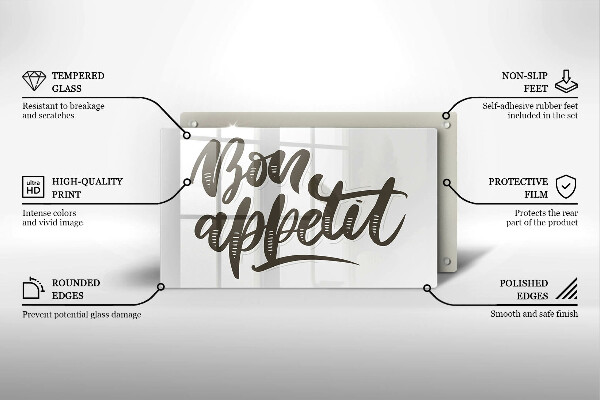 Zaščitna plošča za štedilnik Bon Appetit felirat
