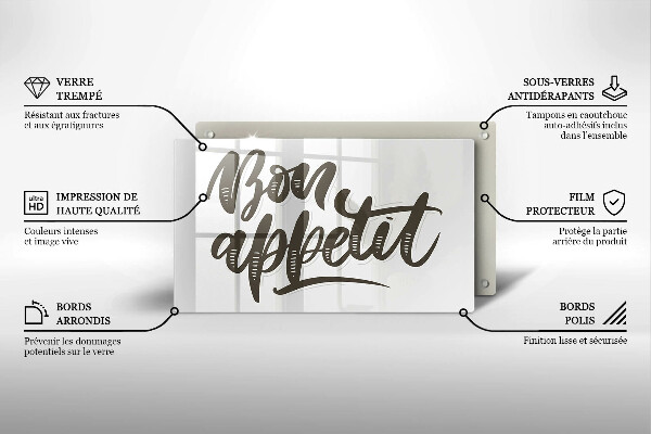 Zaščitna plošča za štedilnik Bon Appetit felirat