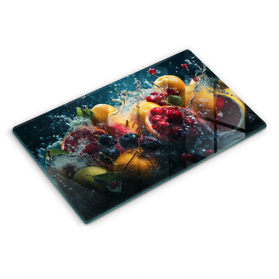 Zaščitna plošča za štedilnik Sadje v vodi