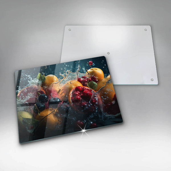 Zaščitna plošča za štedilnik Sadje v vodi