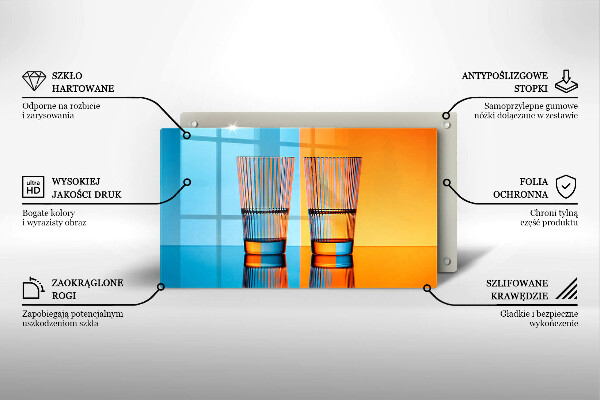 Zaščitna plošča za štedilnik Dva kozarca vode