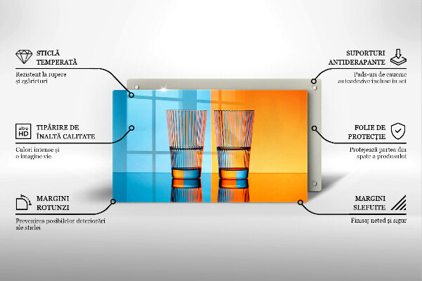 Zaščitna plošča za štedilnik Dva kozarca vode