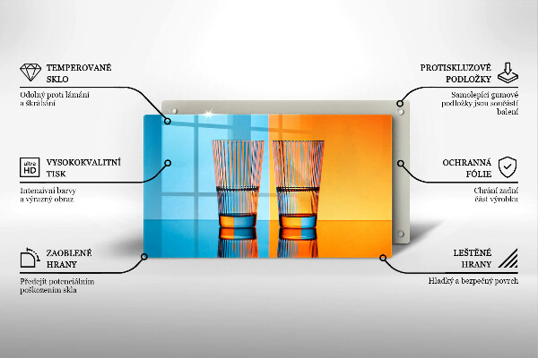 Zaščitna plošča za štedilnik Dva kozarca vode