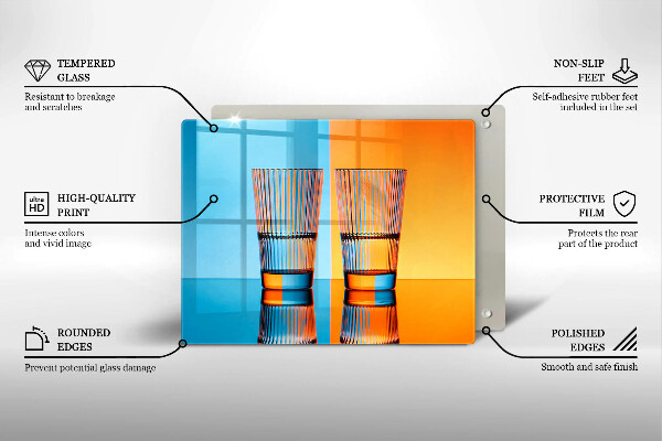 Zaščitna plošča za štedilnik Dva kozarca vode