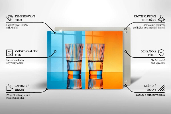 Zaščitna plošča za štedilnik Dva kozarca vode