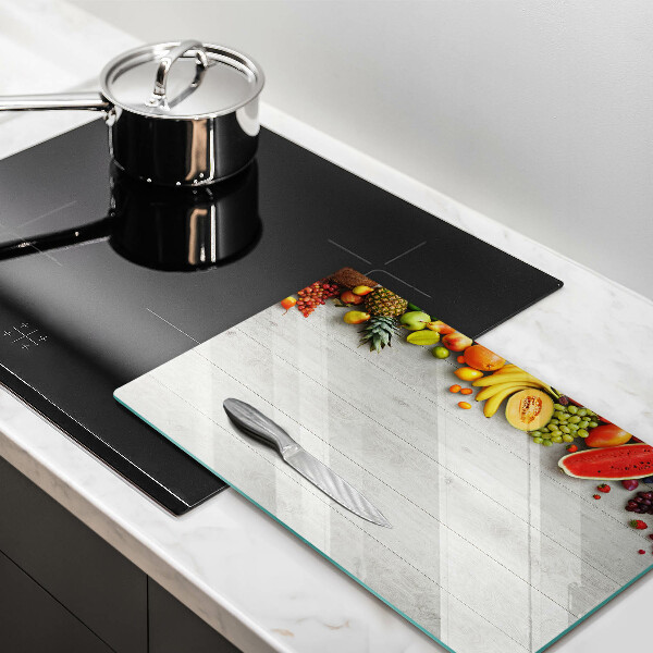 Zaščitna plošča za štedilnik Sadje na deskah