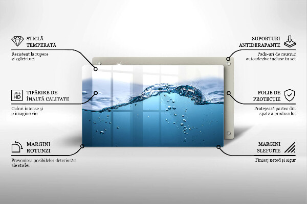 Zaščitna plošča za štedilnik Modra voda