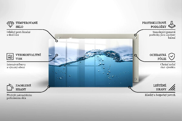 Zaščitna plošča za štedilnik Modra voda