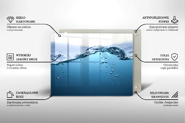 Zaščitna plošča za štedilnik Modra voda