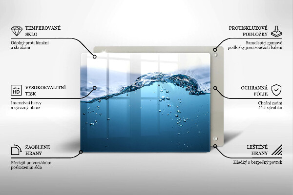 Zaščitna plošča za štedilnik Modra voda