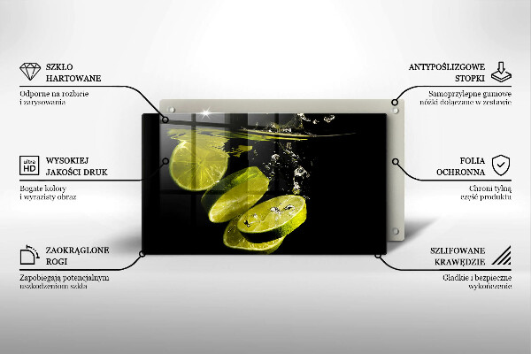 Zaščitna plošča za štedilnik Limete v vodi