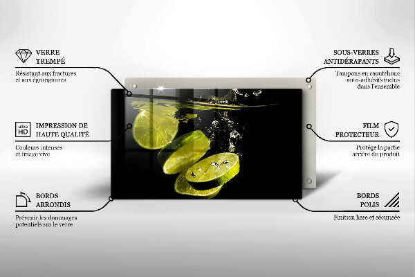 Zaščitna plošča za štedilnik Limete v vodi