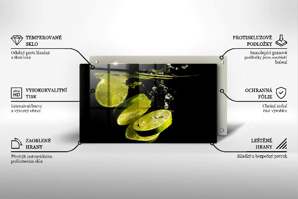 Zaščitna plošča za štedilnik Limete v vodi