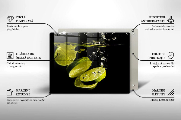 Zaščitna plošča za štedilnik Limete v vodi