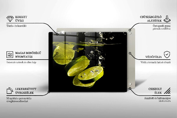 Zaščitna plošča za štedilnik Limete v vodi