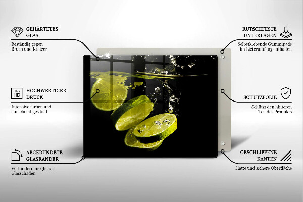 Zaščitna plošča za štedilnik Limete v vodi