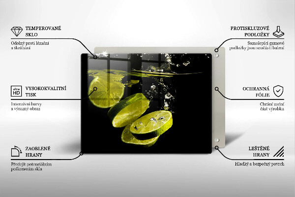 Zaščitna plošča za štedilnik Limete v vodi