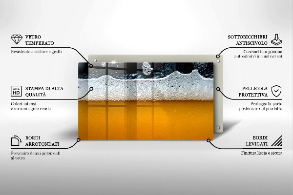 Zaščitna plošča za štedilnik Pijte pivsko peno