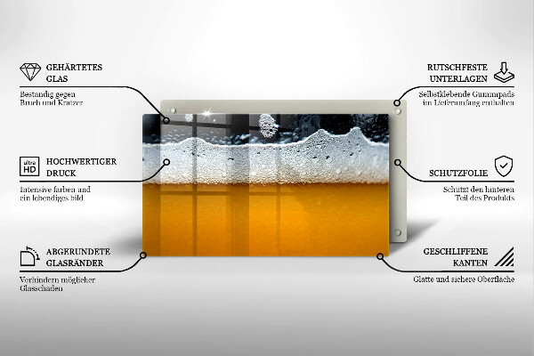 Zaščitna plošča za štedilnik Pijte pivsko peno