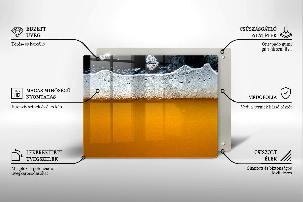 Zaščitna plošča za štedilnik Pijte pivsko peno