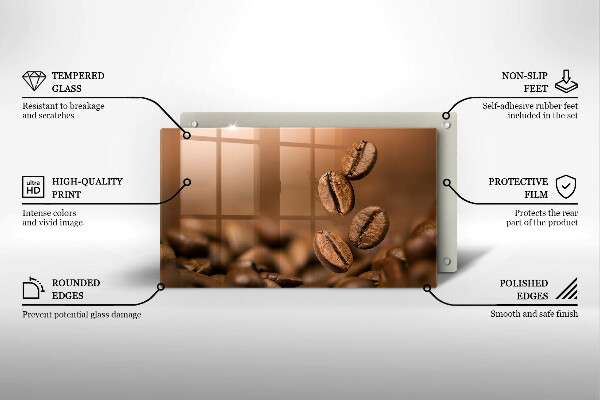 Zaščitna plošča za štedilnik Kavna zrna