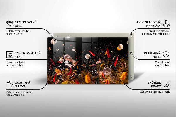 Zaščitna plošča za štedilnik Pekoče začimbe