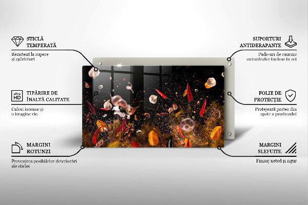 Zaščitna plošča za štedilnik Pekoče začimbe