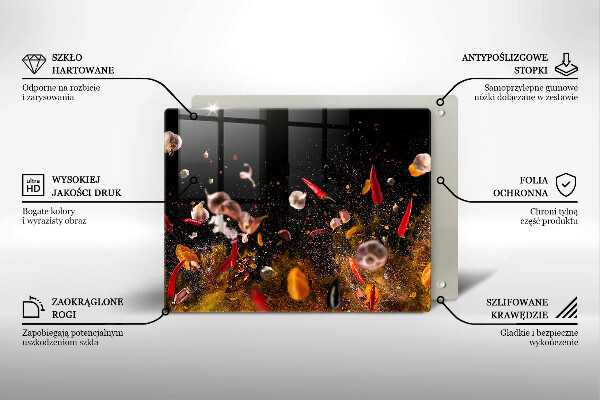 Zaščitna plošča za štedilnik Pekoče začimbe