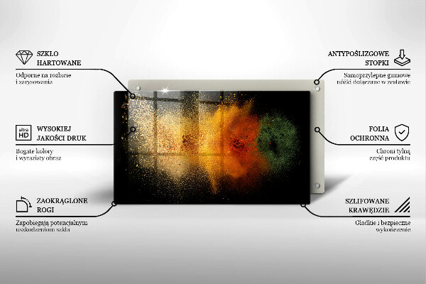 Zaščitna plošča za štedilnik Pisane začimbe