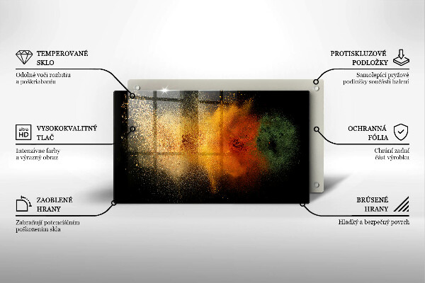 Zaščitna plošča za štedilnik Pisane začimbe