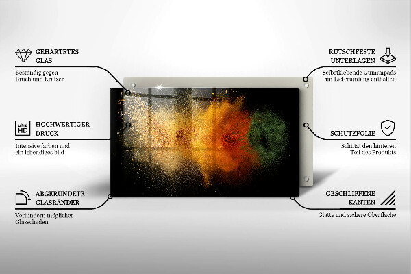Zaščitna plošča za štedilnik Pisane začimbe