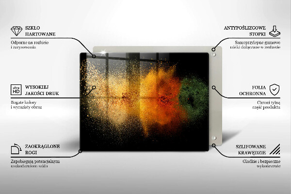 Zaščitna plošča za štedilnik Pisane začimbe