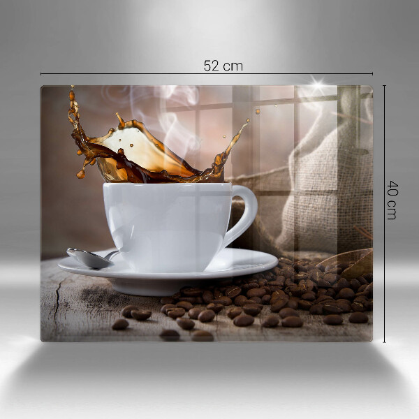 Zaščitna plošča za štedilnik Skodelica in kavna zrna